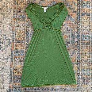 MAX STUDIO Green Boho Y2K Dress Size M